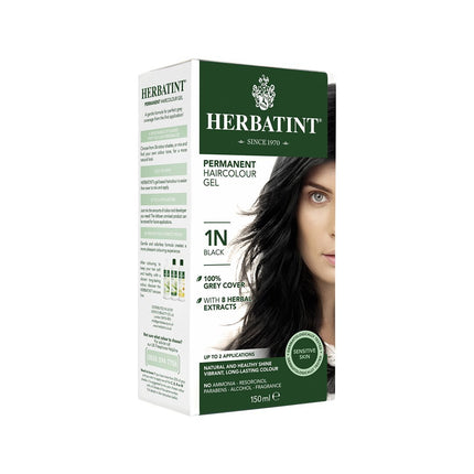 HERBATINT Haarfärbegel 1N Schwarz Fl 150 ml