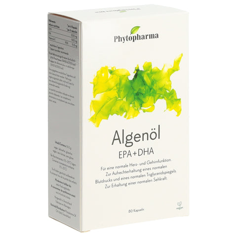 Phytopharma Algenöl EPA + DHA Kaps 80 Stk