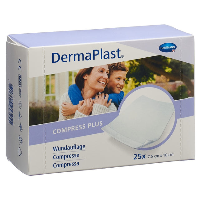 DermaPlast Compress Plus 7.5x10cm 25 Stk