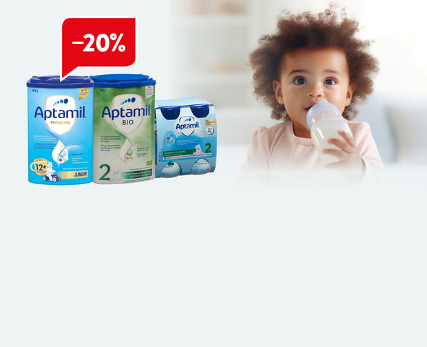 Banner image for: 20% Rabatt auf alle Aptamil Folgemilchen