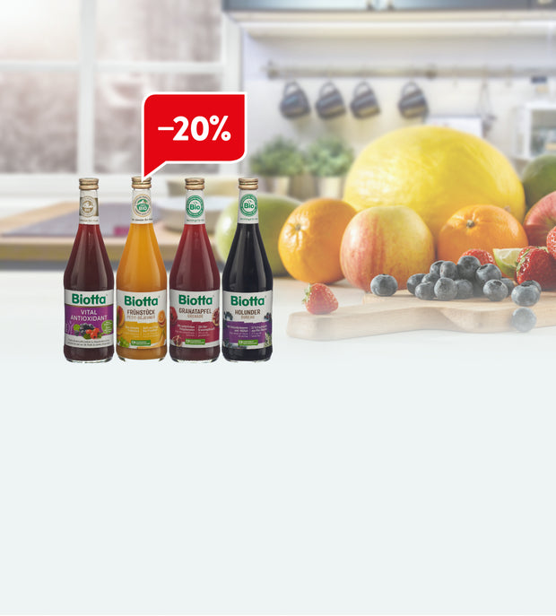 Banner image for: 20% Rabatt auf das <br> gesamte Biotta-Sortiment