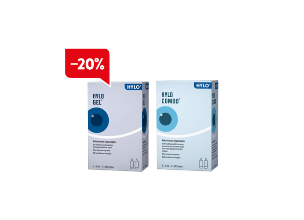 20% Rabatt auf HYLO COMOD und GEL