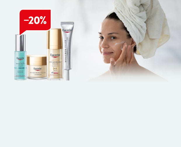 Banner image for: 20% Rabatt auf<br> Eucerin Gesichtspflege