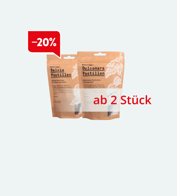 Banner image for: 20% Rabatt auf Naturage Pastillen (ab 2 Stück)