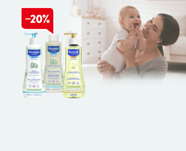 Banner image for: 20% Rabatt auf alle Mustela Produkte