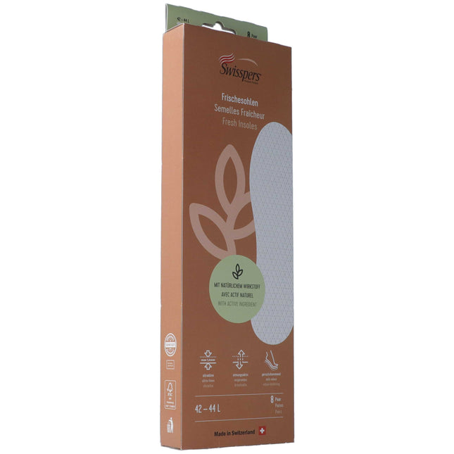 Swisspers Frischesohlen L 44 weiss 8 Paar