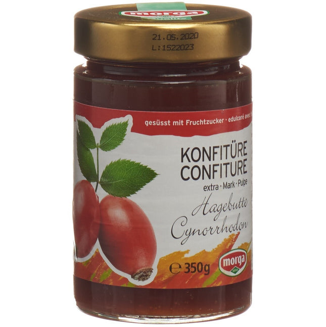 Morga Konfitüre Hagebuttenmark mit Fruchtzucker 350 g