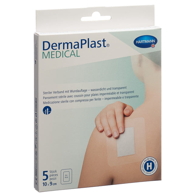 DermaPlast Medical Transparentverband 10x9cm 5 Stk