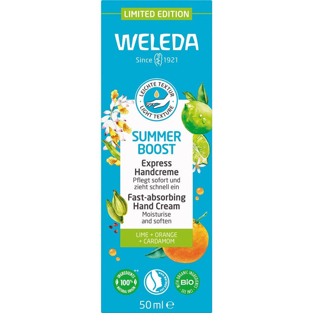 Weleda Handcreme Express Summer Boost Tb 50 ml