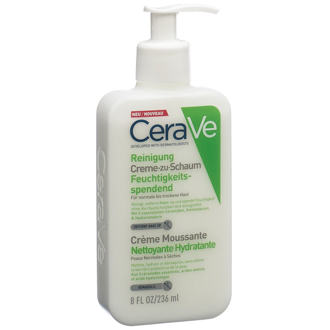 CeraVe Creme-zu-Schaum Reinigung Hydratant Fl 236 ml