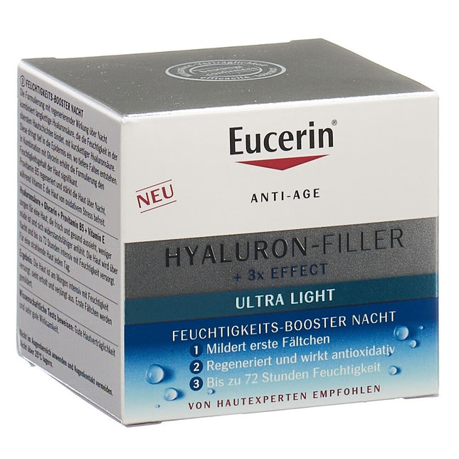 Eucerin HYALURON-FILLER Feuchtigkeits-Booster Nacht Topf 50 ml