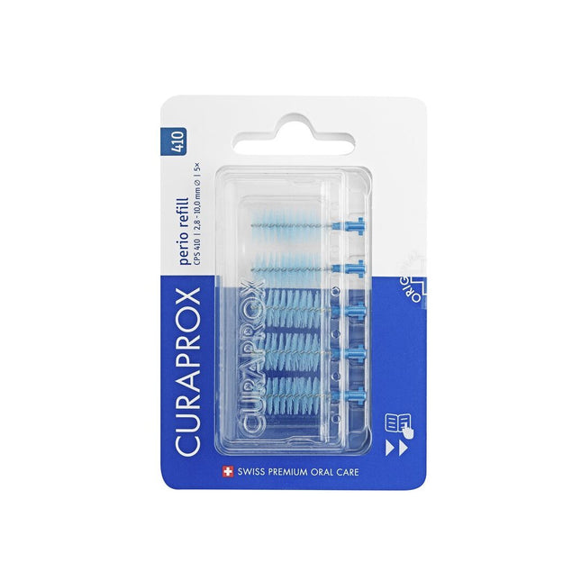 Curaprox CPS 410 Perio Interdentalbürsten refill deep sky blue 5 Stk