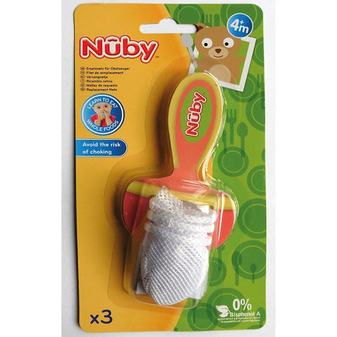 Nuby Ersatznetze Fruchtsauger Premium 3 Stk