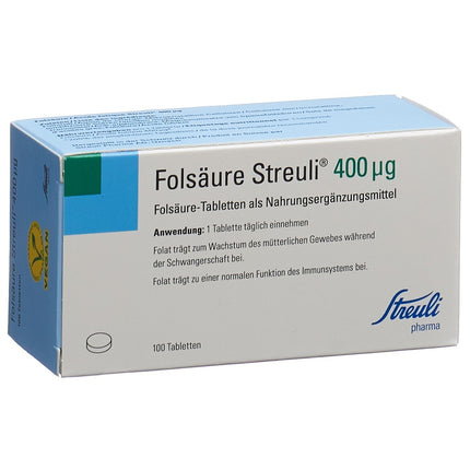 FOLSÄURE Streuli Tabl 400 mcg