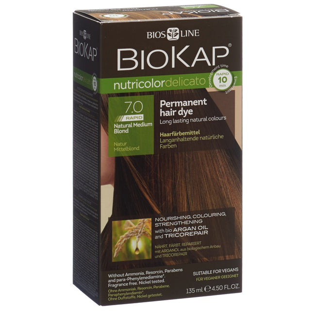 Biokap Nutricolor Delicato Rapid Natur Mittelblond 135 ml