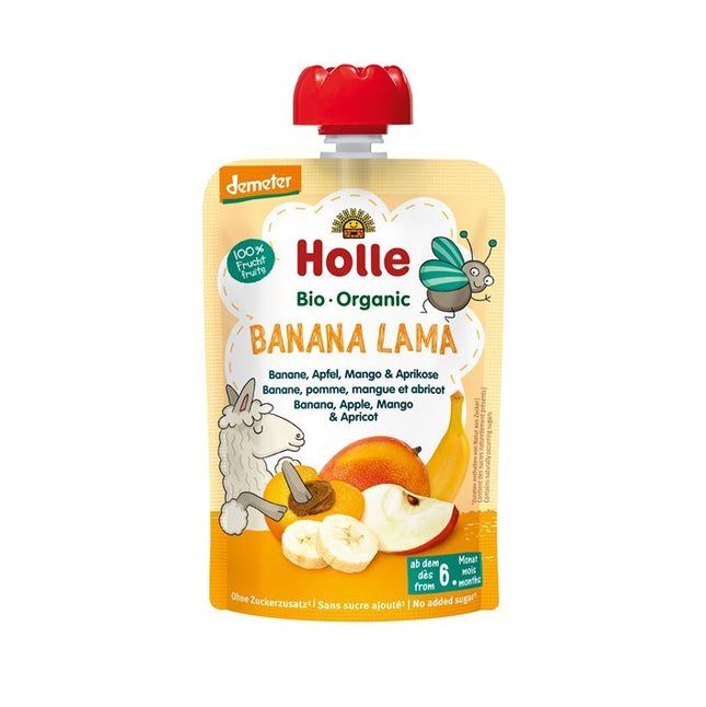 Holle Banan Lama - Pouchy Banane Apfel Mango & Aprikose 100 g