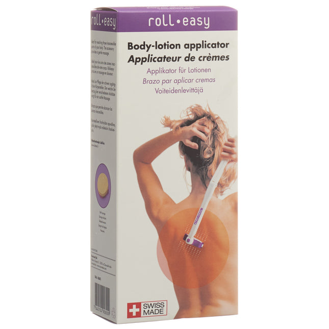 roll easy Applikator für Lotionen mit 4 Aufsätze