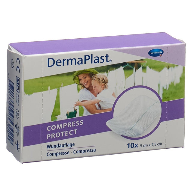 DermaPlast Compress Protect 5x7.5cm 10 Stk