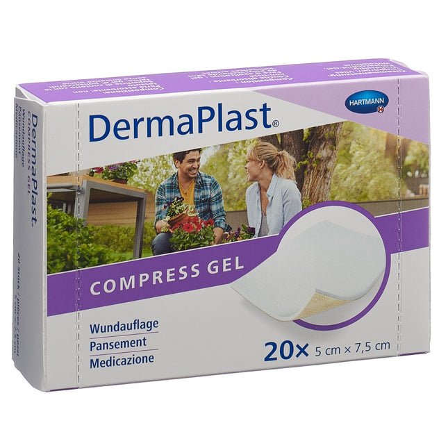 DermaPlast Compress Gel 5x7.5cm 20 Stk