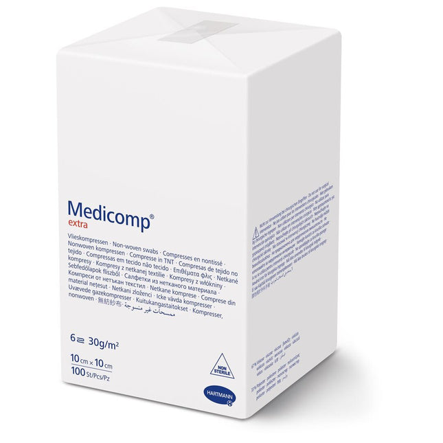 Medicomp Extra 6 fach S30 10x10cm unsteril Btl 100 Stk