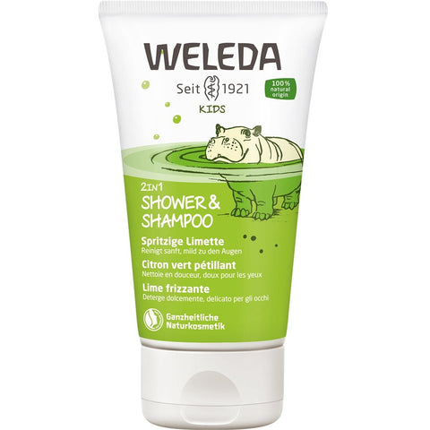 Weleda KIDS 2in1 Shower & Shampoo spritzige Limette Tb 150 ml