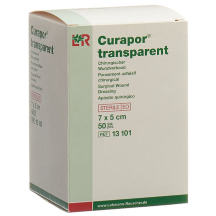 CURAPOR Wundverband 7x5cm transparent