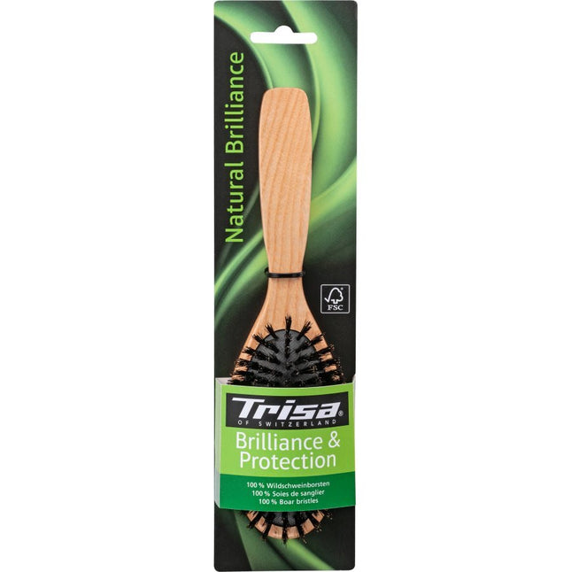 Trisa Natural Brilliance Haarbürste reine Borsten