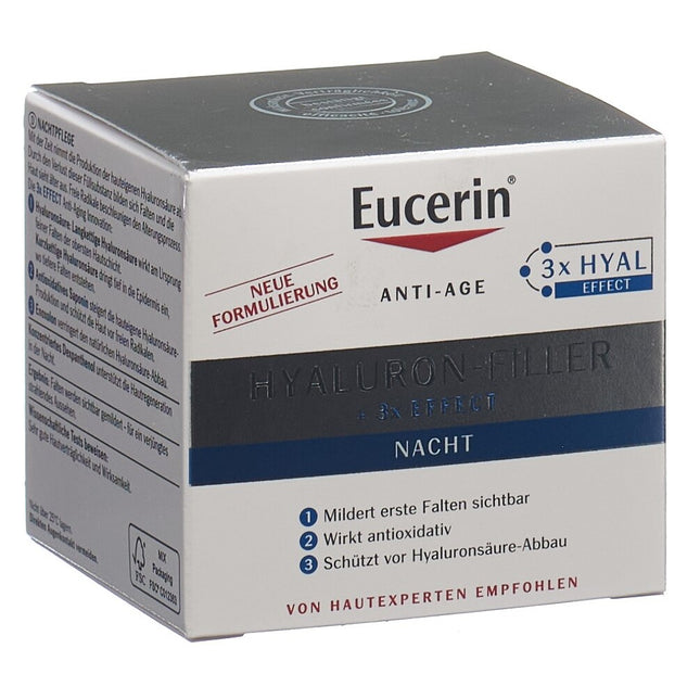 Eucerin HYALURON-FILLER Nachtpflege Topf 50 ml