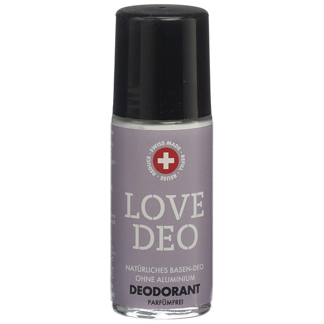 ReUseMe LOVE DEO Basen Deodorant ohne Aluminium parfümfrei Roll-on 50 ml