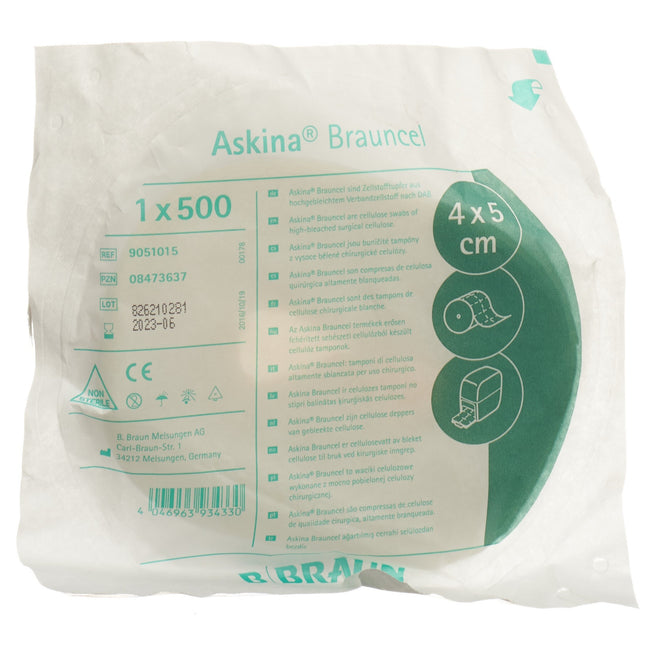 Askina Brauncel Zellstofftupfer 500 Stk