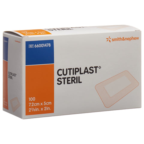 Cutiplast Steril Wundverband 7.2cmx5cm weiss 100 Stk