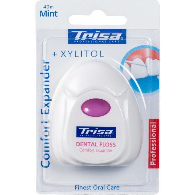 Trisa Zahnseide Comfort Expander 40m mint Xylitol