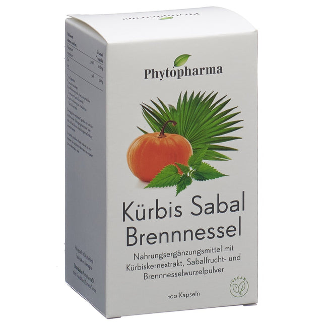 Phytopharma Kürbis Sabal Brennnessel Kaps Ds 100 Stk