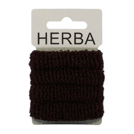 Herba Haarbinder 4cm frottée braun 4 Stk