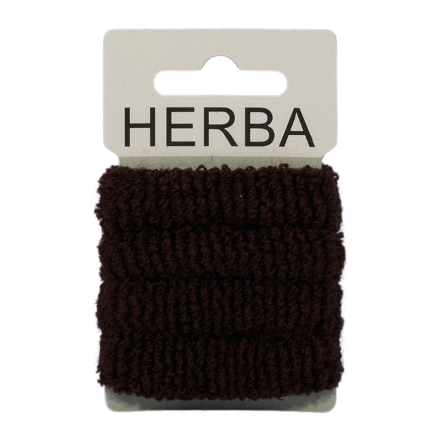 Herba Haarbinder 4cm frottée braun 4 Stk