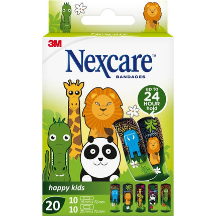 3M Nexcare Kinderpflaster Happy Kids Animals 20 Stk