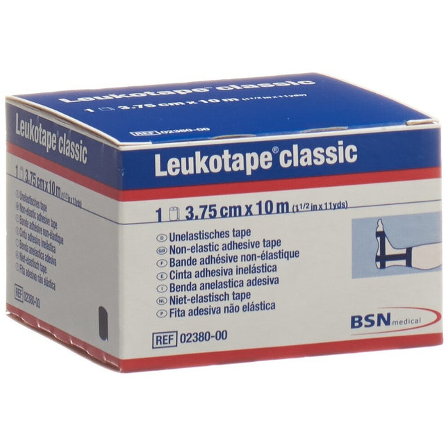 Leukotape classic Pflasterband 10mx3.75cm schwarz