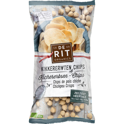 De Rit Kichererbsen-Chips Meersalz Bio Btl 75 g