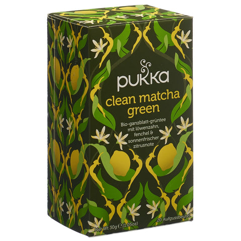 Pukka Clean Matcha Green Tee Bio Btl 20 Stk