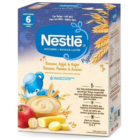 Nestlé Milchbrei Pyjama Banane Apfel & Hafer 6 Monate 450 g