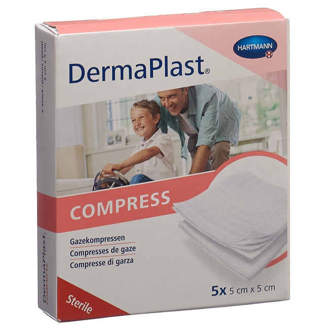 Dermaplast Kompressen 5x5cm 8-fach 5 x 2 Stk