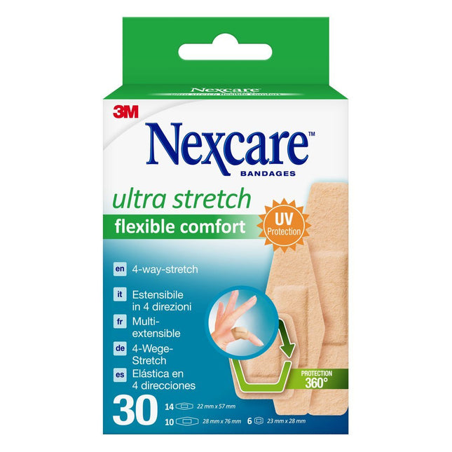 3M Nexcare Pflaster Ultra Stretch Flexible Comfort 3 Grössen assortiert 30 Stk