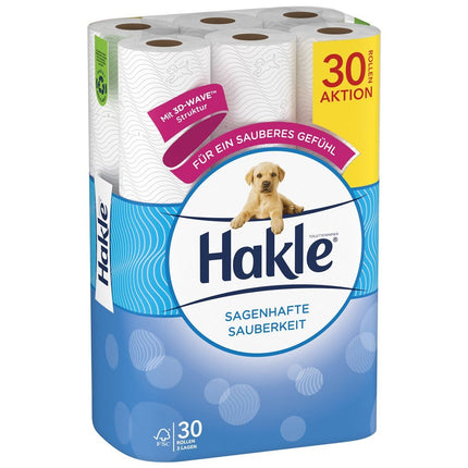 Hakle Toilettenpapier Sagenhafte Sauberkeit weiss 30 Stk