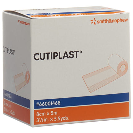 Cutiplast Meterware Vliesstoffverband 8cmx5m weiss