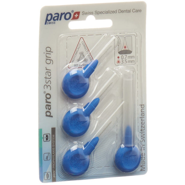 paro 3Star-Grip 3.5mm x-fein blau zylindrisch 4 Stk