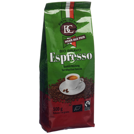 BC Bertschi Café Bio Bravo Bohnenkaffee Espresso ganz 500 g