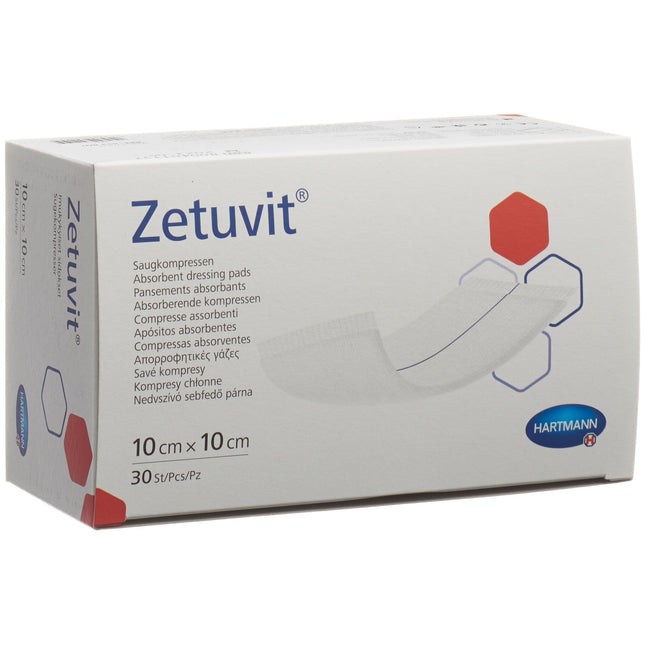 Zetuvit Absorptionsverband 10x10cm 30 Stk