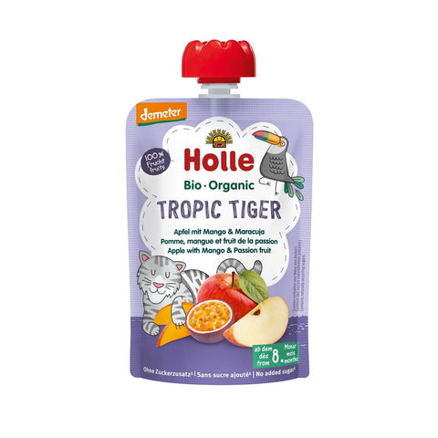 Holle Tropic Tiger - Pouchy Apfel Mango Maracuja 100 g