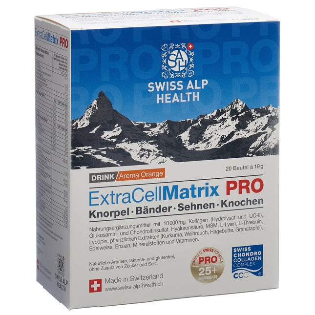 Extra Cell Matrix PRO Drink für Knorpel Bänder Sehnen und Knochen 20 Btl 19 g