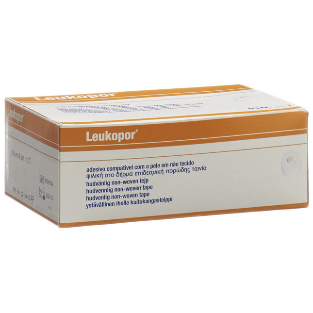 Leukopor Heftpflaster 9.2mx2.5cm weiss 12 Stk